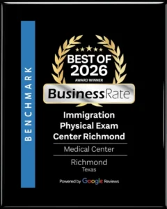 Best of 2026 BusinessRate award: Immigration Physical Exam Medical Center, Richmond